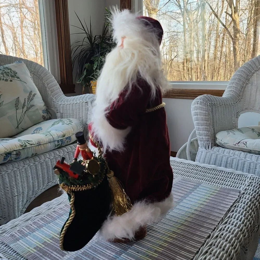 Vintage Old World Father Christmas Kris Kringle Santa Claus Figurine Decoration